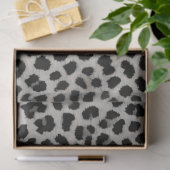 Papier Mousseline Elégante collection tendance Leopard blanc de luxe (Cadeau)