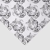 Papier Mousseline Élégante conception d'impression de tête de tigre (Détail)