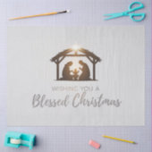 Papier Mousseline Elégante crèche Carte de Noël (Artisanat)