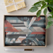 Papier Mousseline Élégante dame art déco (Cadeau)