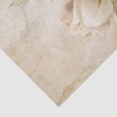 Papier Mousseline Élégante Dame de l'époque victorienne Flore blanch (Détail)