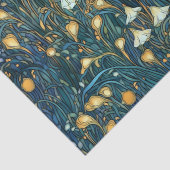 Papier Mousseline Elégante Découpage fleurie du Jardin Twilight (Détail)