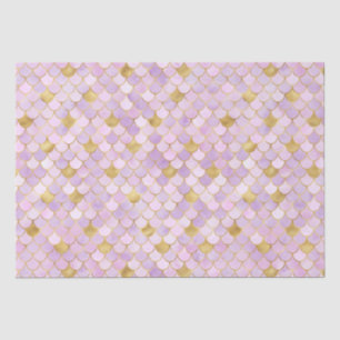 Papier Mousseline Élégante échelle de sirène violette et d'huile et 