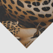 Papier Mousseline Elégante Exotic Cheetah Faune Imprimer Découpage (Détail)