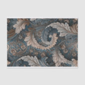 Papier Mousseline Elégante feuille Acanthus Tea / Taupe Baroque Déco (Recto)