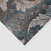 Papier Mousseline Elégante feuille Acanthus Tea / Taupe Baroque Déco (Détail)