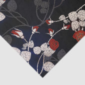 Papier Mousseline Élégante Fleur de Rose Rouge (Détail)