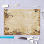 Papier Mousseline Elégante Fleurs victoriennes et Arrière - plan (Artisanat)