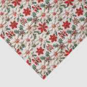 Papier Mousseline Élégante florale de Noël (Détail)