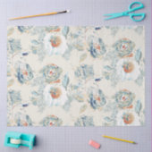 Papier Mousseline Elégante Hydrangée fleurit Aquarelle Florale (Artisanat)