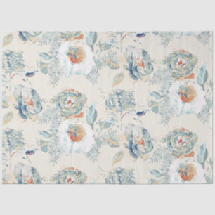 Papier Mousseline Elégante Hydrangée fleurit Aquarelle Florale