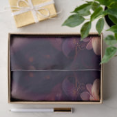 Papier Mousseline Elégante Lady Orange Rose Bleu Fleurs Découpage (Cadeau)