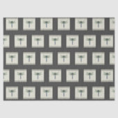 Papier Mousseline Élégante libellule bleue (Recto)