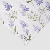 Papier Mousseline Elégante Lilac Fleur Bleu & Blanc Floral Découpage (Détail)