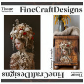 Papier Mousseline Élégante Mariée Gothique Avant-Garde A7L Découpage