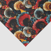 Papier Mousseline Élégante Motif Africaine Ethnique (Détail)