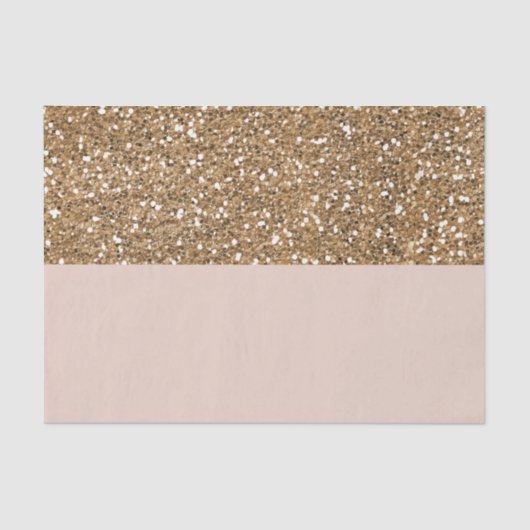 Papier Mousseline Elégante Parties scintillant moderne Rose Gold Blu (Recto)