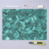 Papier Mousseline Élégante Parties scintillant Turquoise Shimmer et  (Artisanat)