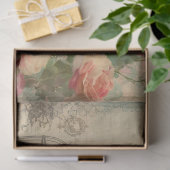 Papier Mousseline Elégante Peacock Birdcage Ephemera Floral Decoupag (Cadeau)