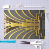 Papier Mousseline Elégante Porte Art Déco Design Tissu Papier (Artisanat)