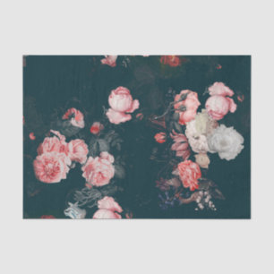 Papier Mousseline Elégante Roses Florales Roses Roses Roses Rose
