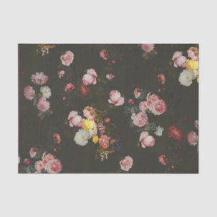 Papier Mousseline Elégante Roses Florales Roses Roses Roses Rose