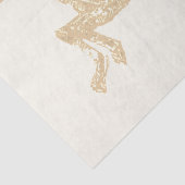 Papier Mousseline Élégante Roulette d'Or Beige Équitation (Détail)