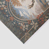 Papier Mousseline Élégante scène hivernale de cerfs (Détail)