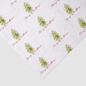 Papier Mousseline Élégante verdure Botanique Joyeux Noël (Détail)
