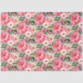 Papier Mousseline Élégantes pivoines sur gris (Recto)