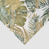 Papier Mousseline Élégants Feuilles de la Jungle (Détail)