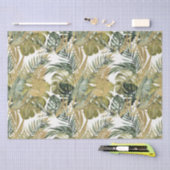 Papier Mousseline Élégants Feuilles de la Jungle (Artisanat)