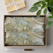 Papier Mousseline Élégants Feuilles de la Jungle (Cadeau)