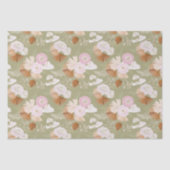 Papier Mousseline Elegants Palmiers Secs (Recto)