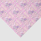 Papier Mousseline Élément de bébé rose éléphant avec colombe et bapt (Détail)