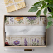 Papier Mousseline Élément de découpage de fleurs et de plantes à déc (Cadeau)