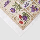 Papier Mousseline Élément de découpage de fleurs et de plantes à déc (Détail)