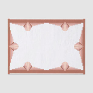 Papier Mousseline Éléments Art déco dans une palette d'or rose