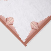 Papier Mousseline Éléments Art déco dans une palette d'or rose (Détail)