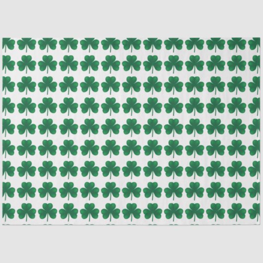 Papier Mousseline Éléments de découpage des Shamrocks St patrick (Recto)