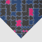 Papier Mousseline éléments de pièces de puzzles Abstraits géométrie  (Détail)