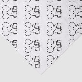 Papier Mousseline Éléphant (Détail)