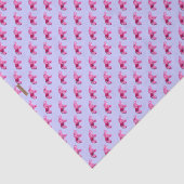 Papier Mousseline Eléphant au henné (rose/violet) (Détail)