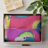 Papier Mousseline Eléphant Bébé Bleu Cute - Design Quilt (Cadeau)