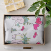 Papier Mousseline Eléphant en papier de tissus (Cadeau)
