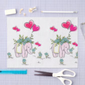 Papier Mousseline Eléphant en papier de tissus (Artisanat)