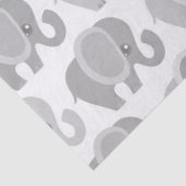 Papier Mousseline Éléphant gris neutre de beau bébé (Détail)