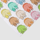 Papier Mousseline Eléphant Tippy Toes (Détail)