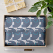 Papier Mousseline Eléphants bleus (Cadeau)
