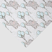 Papier Mousseline Éléphants Garçons Bébés (Détail)